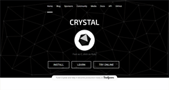 Desktop Screenshot of crystal-lang.org