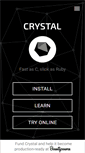 Mobile Screenshot of crystal-lang.org